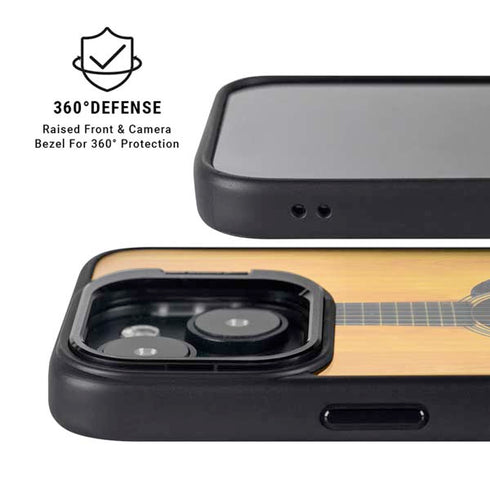 Wood Guitar iPhone 15 Kickstand Case